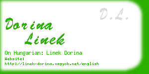 dorina linek business card